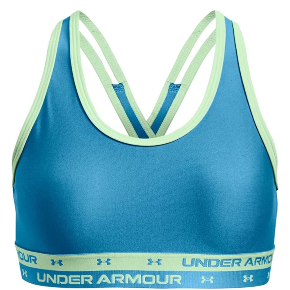 Under Armour Girls' Crossback Solid Bra
